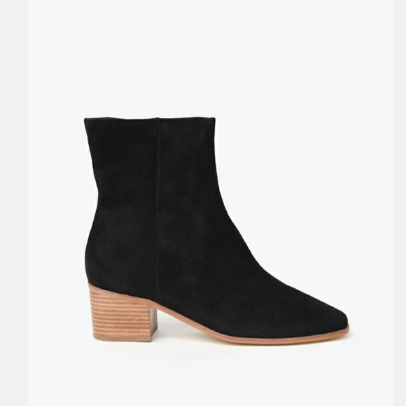 Soludos Women's Greta Bootie Black 100% Suede Size 8 - Picture 4 of 12